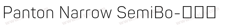 Panton Narrow SemiBo字体转换 Panton Narrow SemiBo字体转换
